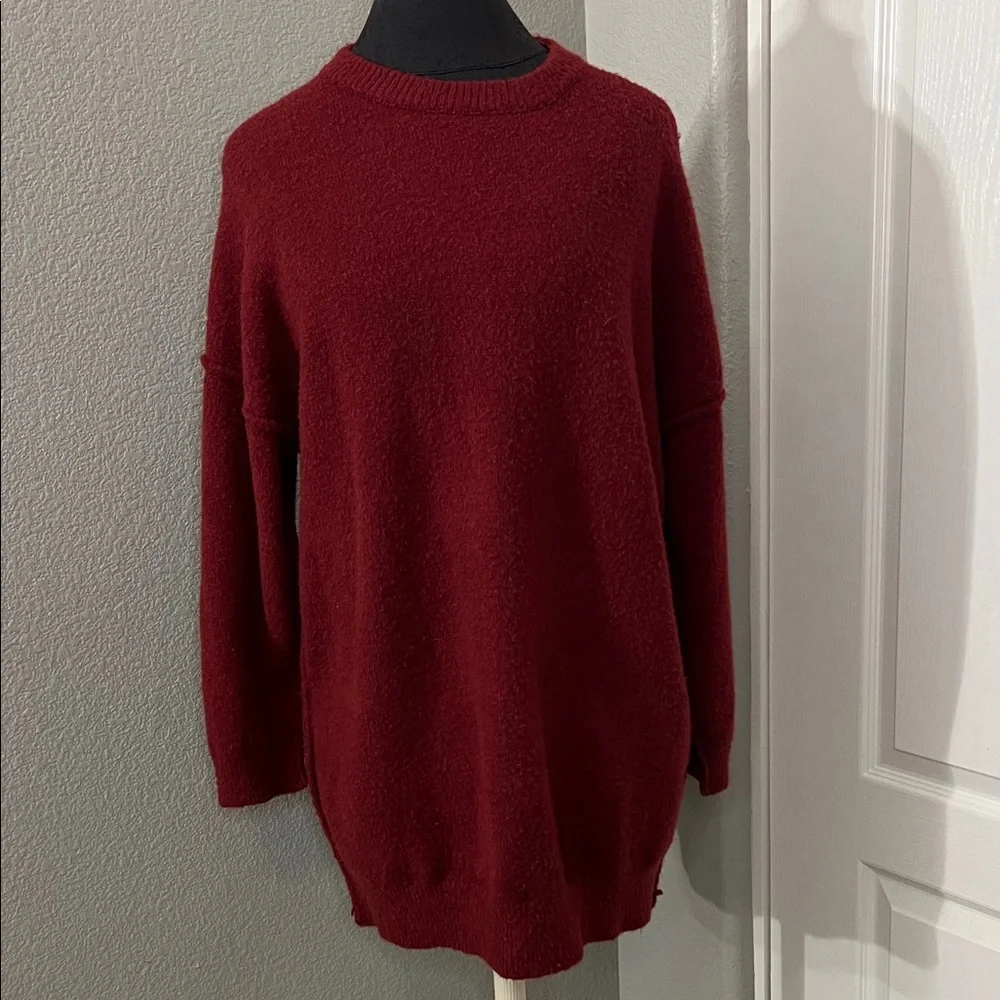 BTFBM Crewneck Long Sleeve Oversized Sweater Dress Winter Slouchy Soft Pullover - Picture 3 of 12